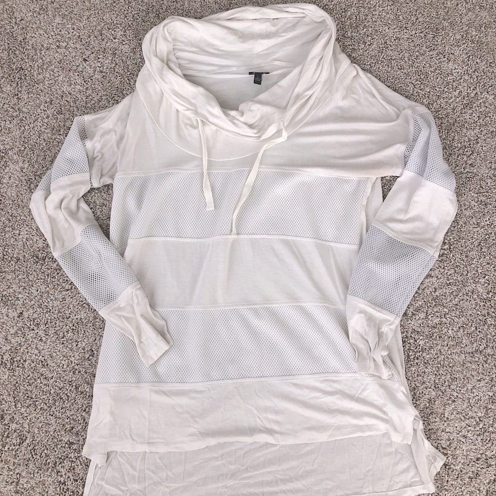 Soft Mesh Striped Top - Cable & Gauge